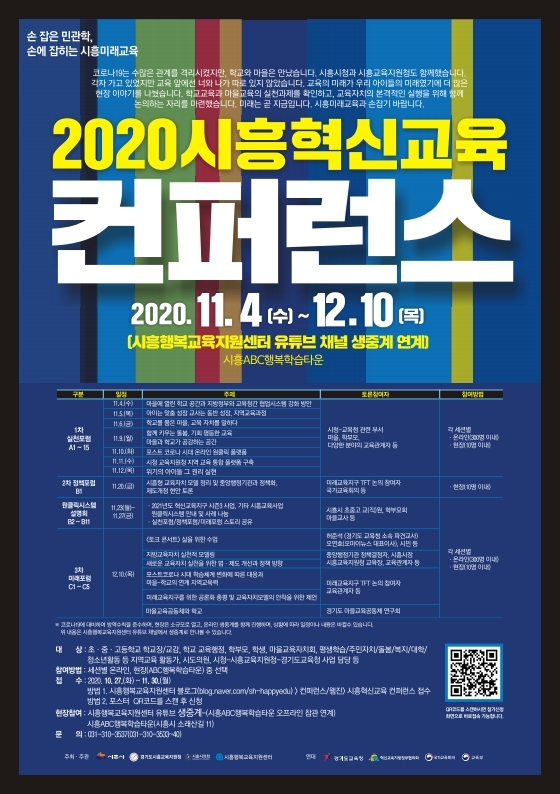 2020 시흥혁신교육 컨퍼런스 포스터 / 사진 = 시흥시